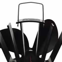 vidaXL Heat Powered Stove Fan 4 Blades Black Wood Log Burner Fireplace Fan - Additional view 5