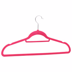 vidaXL 50 pcs Clothes Hanger Set Anti-slip Pink Velvet - Additional view 4