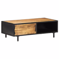 vidaXL Mango Wood Coffee Table Rough Home Couch Table Living Room Furniture - Additional view 10