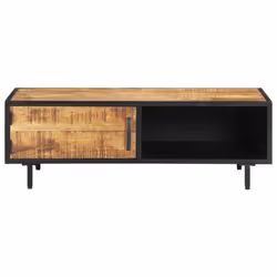 vidaXL Mango Wood Coffee Table Rough Home Couch Table Living Room Furniture