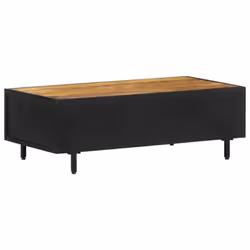 vidaXL Mango Wood Coffee Table Rough Home Couch Table Living Room Furniture - Additional view 4