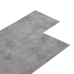 vidaXL PVC Flooring Planks Self-adhesive Industrial Wood Laminate Floor Tiles - cement brown