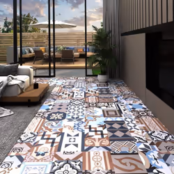 vidaXL PVC Flooring Plank Self-adhesive Mono Pattern Laminate Floor Carpet