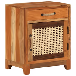 vidaXL Solid Reclaimed Wood Bedside Cabinet Bedroom Furniture Wooden Table - Additional view 10