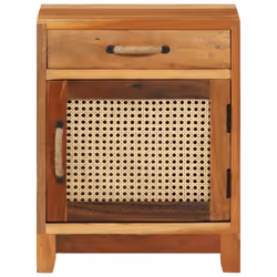 vidaXL Solid Reclaimed Wood Bedside Cabinet Bedroom Furniture Wooden Table
