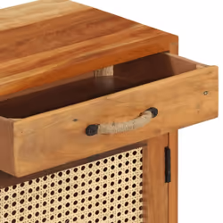 vidaXL Solid Reclaimed Wood Bedside Cabinet Bedroom Furniture Wooden Table - Additional view 4