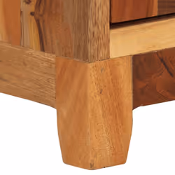 vidaXL Solid Reclaimed Wood Bedside Cabinet Bedroom Furniture Wooden Table - Additional view 5
