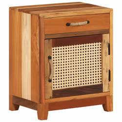 vidaXL Solid Reclaimed Wood Bedside Cabinet Bedroom Furniture Wooden Table - Additional view 8