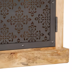 vidaXL Solid Mango Wood Highboard with Door Office Storage Cabinet Furniture - Additional view 5