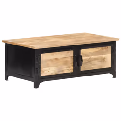 vidaXL Solid Mango Wood Coffee Table Living Room Table Wooden Couch Table