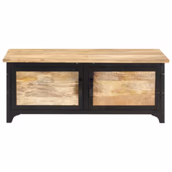 vidaXL Solid Mango Wood Coffee Table Living Room Table Wooden Couch Table