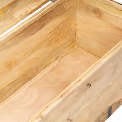 vidaXL Solid Mango Wood Chest Storage Box Wooden Treasure Cabinet Hall Bench - Additional view 5