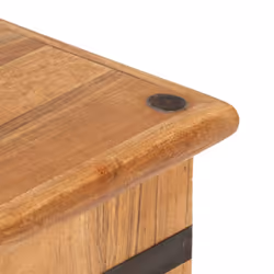 vidaXL Chest Storage Trunk Box Hall Bench Cabinet Organiser Solid Acacia Wood - dark brown - Additional view 4