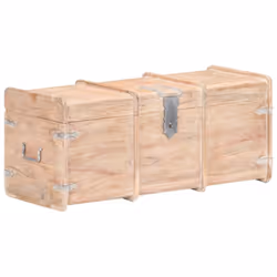 vidaXL Solid Acacia Wood Storage Chest Wooden Furniture Blanket Trunk Box - Additional view 8