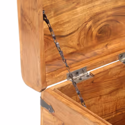 vidaXL Solid Acacia Wood Chest Box Case Bedroom Furniture Bedside Cabinet - Additional view 6