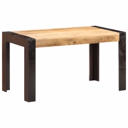 vidaXL Solid Rough Mango Wood Dining Table Kitchen Furniture Industrial Desk - Additional view 7