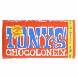 Tony's Chocolonely Littl' Bits Milk Caramel Sea Salt Biscuit (Pack of 8)