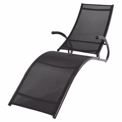 VidaXL 446771, Lounge, Textile, Black, 120 kg, 590 mm, 1740 mm