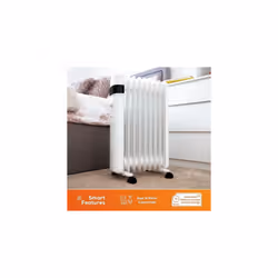 TCP Smart WiFi Portable Free-Standing Oil 9 Finned Electric Radiator 2000W White