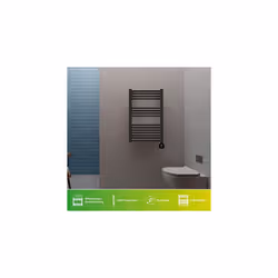 TCP Smart WiFi Electric Heated Towel Rail 800x500mm 500W White Thermostat IPX4