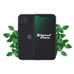 Renewd iPhone 11 Black 64GB, 15.5 cm (6.1"), 1792 x 828 pixels, 64 GB, 12 MP, iOS 13, Black