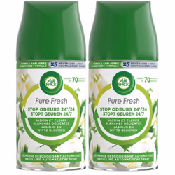 2 x Air Wick Freshmatic Automatic Spray Refill 250ml - Jasmine & White Flowers