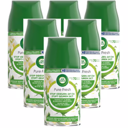 6 x Air Wick Freshmatic Automatic Spray Refill 250ml - Jasmine & White Flowers