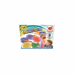 CRAYOLA Paint-sation: No-Spill Paint Pots (Pack of 5) | No-Spill Painting Kit | Ideal for Kids Aged 3+
