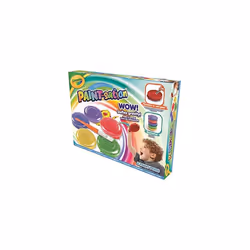CRAYOLA Paint-sation: No-Spill Paint Pots (Pack of 5) | No-Spill Painting Kit | Ideal for Kids Aged 3+