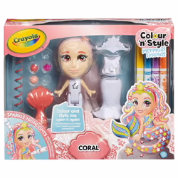 Crayola Colour and Style Mermaid Friends - Coral