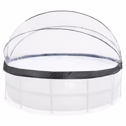 EXIT Pool dome ø450cm, Pool dome, Above ground pool, Round, Transparent, Fiberglass, Galvanized steel, PVC, 6 yr(s)