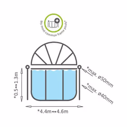 EXIT Pool dome ø450cm