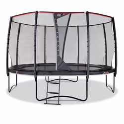 EXIT PeakPro trampoline ø427cm - black, Above ground trampoline, Round, 130 kg, 8 yr(s), Safety net, Assembly required