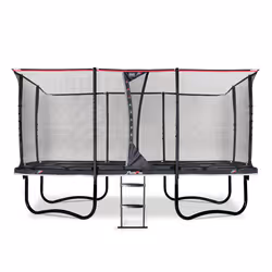 EXIT PeakPro trampoline 275x458cm - black, Above ground trampoline, Rectangular, 130 kg, 8 yr(s), Safety net, Assembly requir ...