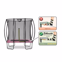 EXIT Silhouette trampoline 153x214cm - pink - Additional view 4