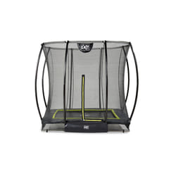 EXIT Silhouette ground trampoline 153x214cm with safety net - black