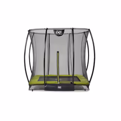 EXIT Silhouette ground trampoline 153x214cm with safety net - green, Sunken trampoline, Rectangular, 100 kg, 3 yr(s), Safety ...