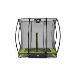 EXIT Silhouette ground trampoline 153x214cm with safety net - green