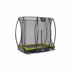 EXIT Silhouette ground trampoline 153x214cm with safety net - green