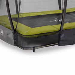 EXIT Silhouette ground trampoline 153x214cm with safety net - green - Additional view 6