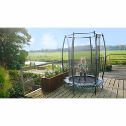 EXIT Tiggy junior trampoline with safety ø140cm - black/grey - Additional view 7
