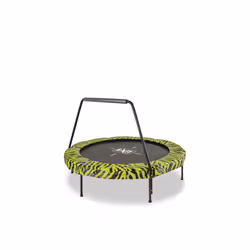 EXIT Tiggy Junior trampoline with bar ø140cm - black/green, Above ground trampoline, Round, 25 kg, 3 yr(s), Assembly required ...