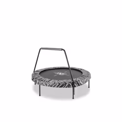 EXIT Tiggy junior trampoline with bar ø140cm - black/grey, Above ground trampoline, Round, 25 kg, 3 yr(s), Assembly required, ...