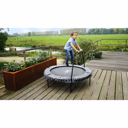 EXIT Tiggy junior trampoline with bar ø140cm - black/grey - Additional view 8