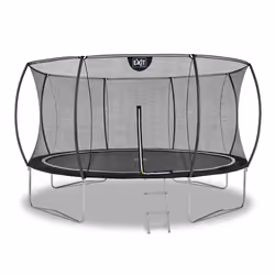EXIT Black Edition trampoline ø366cm - black, Above ground trampoline, Round, 120 kg, 3 yr(s), Safety net, Assembly required