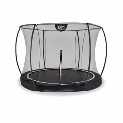 EXIT Black Edition inground trampoline ø305cm with safety net - black, Sunken trampoline, Round, 100 kg, 3 yr(s), Safety net, ...