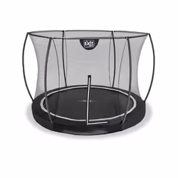 EXIT Black Edition inground trampoline ø305cm with safety net - black