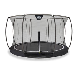 EXIT Black Edition inground trampoline ø366cm with safety net - black