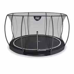 EXIT Black Edition inground trampoline ø366cm with safety net - black