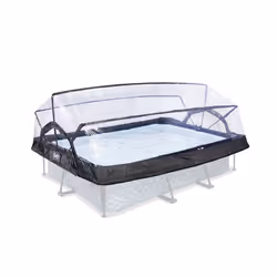 EXIT pool dome 220x150cm, Pool/spa dome, Transparent, PVC, Rectangular, Galvanized, 6 yr(s)